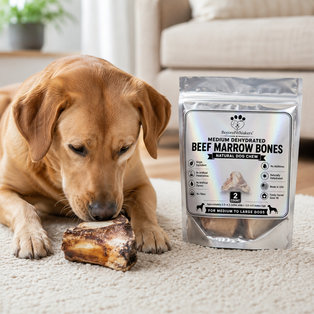 Medium Dehydrated Beef Marrow Bone Dog Chew